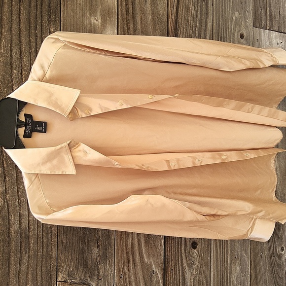 Rachel Zoe Cream Colored Silky Blouse Size Large - Picture 6 of 7
